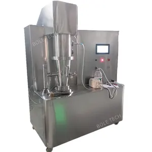 GMP Standard Powder Granules Pellets Fluid Bed Coating Machine For Food Chemical Feedstuff Coating Machine