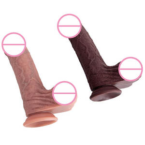 Hands Free Realistic Dildo Large Silicone <strong>Penis</strong> with Strong Suction Cup for G Spot - Product Image 3