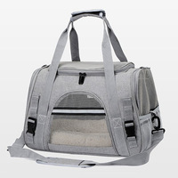 Portable Pet Carrier Cat Dog Carrier Sac pour animaux de compagnie avec tapis souple pour petits animaux étanche