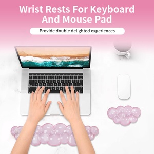 Phim Hoạt Hình Nho Hình Dạng Trong Suốt Chuột Pad Thiết Lập Với Cổ Tay Phần Còn lại Bàn Phím Nhỏ Pad Cho Nhà Văn Phòng & Chơi Game - Product Image 2
