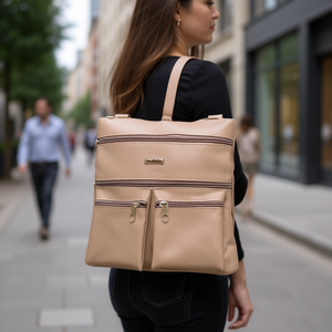 Bolso Bandolera Fana Delfina para Mujer, con Correa Única, Cierre de Cremallera, Impermeable, de PU y Poliéster, Diseño Moderno con Detalle de Cadena y Letras - Product Image 2