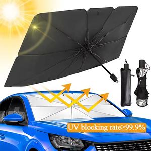 Pare-soleil de fenêtre avant de voiture avec logo personnalisé Parasol pliable avec protection contre les <span class=keywords><strong>UV</strong></span> Parasol de protection de pare-brise avant pour toyota - Product Image 4