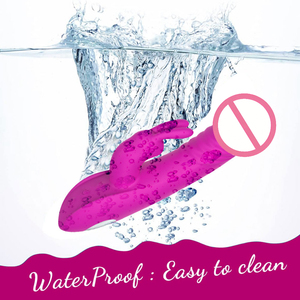 Vibrador Telescópico Tipo Conejo para Mujeres, Potente Vibración, Masaje, Masturbación, Silencioso, con Movimiento de Inserción y Extracción - Product Image 1