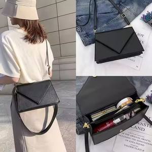 2025 New Single Strap PU <b>Messenger</b> <b>Bag</b> <b>Ladies</b> Personalized Simple Broadband Design PVC Lining Zipper & Hasp Summer Autumn Winter - Product Image 2