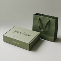 Boîtes d'emballage en carton ondulé vertes, petites, personnalisées avec logo, en gros, pour l'expédition et l'envoi postal, fabriquées par Nova Factory