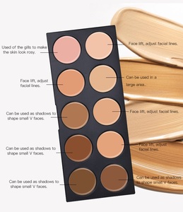 Kit de <span class=keywords><strong>Maquillaje</strong></span> <span class=keywords><strong>Profesional</strong></span>, Crema de Contorno de 10 Colores, Paleta de Contorno Facial de Moda - Product Image 3