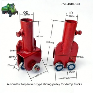 Poulie robuste à canal en C pour système de bâche automatique, accessoires pour camions benne - Product Image 3