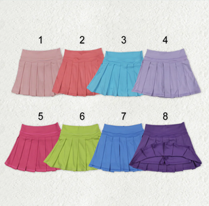 กระโปรงกางเกงขาสั้นสำหรับเด็กผู้หญิงหลากสีสันสำหรับเล่นโยคะ - Product Image 1