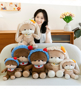 Peluche a forma di mela, orsetto, carota e coniglio, regalo per macchina acchiappagiochi - Product Image 3