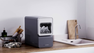 เคาน์เตอร์ทำน้ำแข็งทรงกระสุนขนาดกะทัดรัดสำหรับใช้ในบ้านร้านกาแฟเล็กและร้านกาแฟความจุสูง - Product Image 5