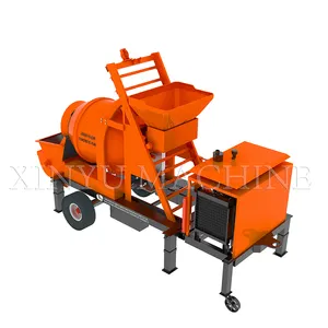 Cheap Factory Price Mobile 30/40m3/h Boom Concrete Truck Water Pump With Concrete Mixer Truck