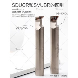 ที่จับเครื่องมือกลึงภายใน Dasan รุ่น DS-SDUCR/L14F07 สำหรับงานกลึง CNC ขนาดเส้นผ่านศูนย์กลาง 14 มม. และความยาว 80 มม. - Product Image 2