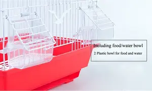 <span class=keywords><strong>Pet</strong></span> ürünleri uçuş kafesi Metal çelik kuş sandık, çok kuş ev katlama altın kuş kafesi, papağan için ev sandık - Product Image 6