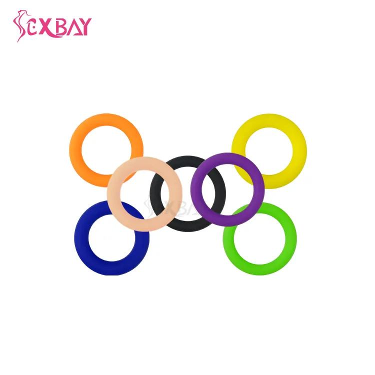 Sexbay 2024, favorito de los hombres, colorido, 2, 3 pulgadas, de tamaño personalizado juguete sexual, anillo para pene gay masculino de eyaculación retardada de silicona para adultos
