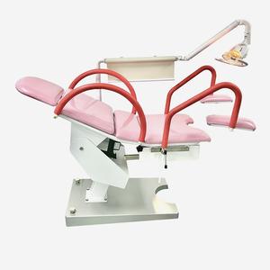 Hastane elektrik jinekoloji ekipmanları muayene koltuğu ışıkları ve perdeler ile obstetrik doğum yatak muayene masası - Product Image 3