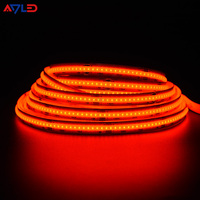Bande LED COB RGB 840 LED/m, lumière flexible, colorée, IP20, 24V, haute performance, 50 000 heures de fonctionnement, télécommande, gradation