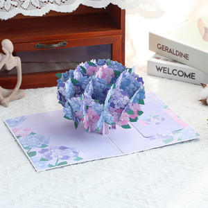 Carte de vœux personnalisée en <span class=keywords><strong>carton</strong></span>, écologique et recyclable, avec motif floral 3D brodé en relief, pour <span class=keywords><strong>anniversaire</strong></span>, Saint-Valentin, fêtes et occasions spéciales, idéale pour les entreprises. - Product Image 2