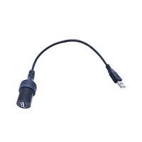 FARSINCE Cable USB a prueba de agua USB 3,0 macho a hembra Cable de extensión montaje en panel USB3.0 Cable de datos con cubierta