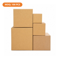 Boîtes à fentes personnalisées en carton ondulé pour l'expédition et l'emballage, vente en gros, impression de logo personnalisé