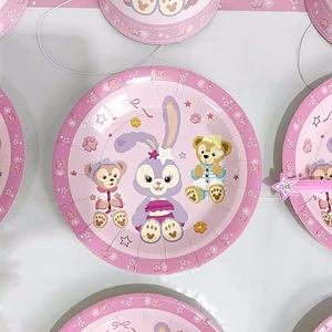 Vendita calda prezzo speciale Set di stoviglie usa e getta piatto di <span class=keywords><strong>carta</strong></span> <span class=keywords><strong>tovagliolo</strong></span> posate Set di nozze forniture per feste di compleanno - Product Image 5