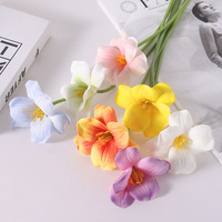 D106 Blanc Jaune Soie Artificielle Ouvert Tulipe Fleurs Décoration De Mariage Fleur Artificielle Tulipe