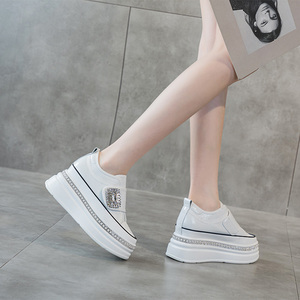 <span class=keywords><strong>Scarpe</strong></span> firmate da <span class=keywords><strong>donna</strong></span> alla moda con plateau e plateau da <span class=keywords><strong>donna</strong></span> che aumentano l'altezza delle <span class=keywords><strong>scarpe</strong></span> da ginnastica <span class=keywords><strong>per</strong></span> <span class=keywords><strong>donna</strong></span> - Product Image 6