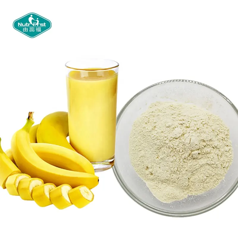 Extrait de Fruit fabricant professionnel 100% pur jus de Fruit de banane sec en poudre de boisson instantanée