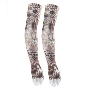 ปลอกแขนแบบไม่มีนิ้ว ขนาดใหญ่พิเศษ ยาวพิเศษ สำหรับฤดูร้อน ผ้าไหมน้ำแข็ง ระบายความร้อน สวมใส่สบาย เหมาะสำหรับการเดินป่า ป้องกันแสงแดด - Product Image 1