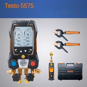 Manómetro Digital Testo 557S para Refrigerante de Aire Acondicionado 05645571, Juego de Manómetros Eléctricos para Refrigeración, Herramienta HVAC - Product Image 4