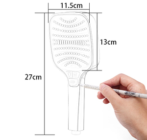 Хит продаж, 3-функциональная квадратная насадка для душа - Product Image 3