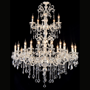 Lustre en cristal MEEROSEE en or rose, grand lustre classique MD3134SG - Product Image 1