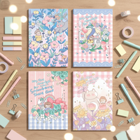 Carnet d'exercices haut de gamme A5, relié par fil, imprimé par sublimation, ligné horizontal, épaissi, pour collégiens et lycéens