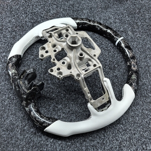 Volante de Fibra de Carbono Real Forjado Blanco de Alta Gama Personalizado para <span class=keywords><strong>Ford</strong></span> <span class=keywords><strong>Mustang</strong></span> <span class=keywords><strong>GT</strong></span> <span class=keywords><strong>Shelby</strong></span> 15-23 - Product Image 5