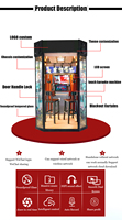 Riteng Support paiement par code de numérisation Mini Jukebox Android Jukebox en métal insonorisé avec mini karaoké à pièces