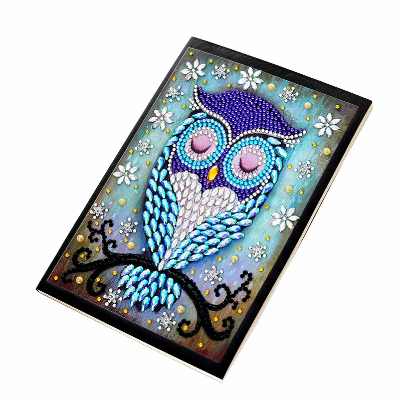 65 Pages DIY Shaped Diamond Painting Office Notebook Rhinestone Cross Stitch Sketch Book Painting Craft Book