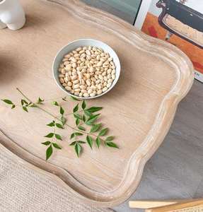 <span class=keywords><strong>Mesa</strong></span> de <span class=keywords><strong>Centro</strong></span> de Madera Moderna Rústica para Sala de Estar, Cuadrada, Sólida, Resistente, con Almacenamiento, Estante Abierto, Blanca y Marrón, Venta al por Mayor, OEM, ODM - Product Image 5