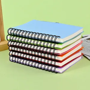 Carnet de notes/agenda spirale en cuir/PU à prix promotionnel pour étudiants, bureau, cadeau, fournisseur en gros - Product Image 3