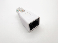 Adaptador Ethernet RJ45 8P8C FTP STP UTP Cruzado, Conector de Extensión de Red LAN RJ45 Macho a Hembra para Cat 6 5e 5