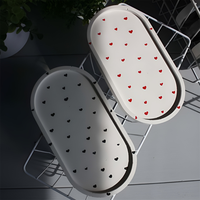 MOHOM Plateau en béton pour décoration intérieure moderne Bibelot et plateau de bain pour la décoration intérieure Plateau décoratif élégant