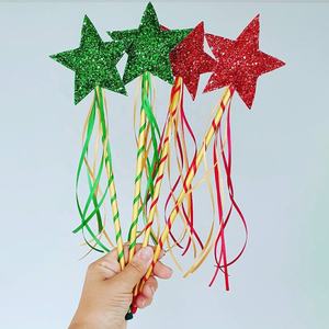 Varita de Hada Brillante para Niñas, Accesorios de Disfraces para Fiestas de Navidad, Varita de Princesa Estrella para Niños, Cumpleaños, Pascua - Product Image 1