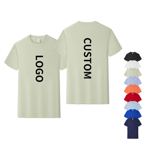 T-shirt en tissu extensible en soie glacée anti-UV pour homme, t-shirt uni pour homme, t-shirt pour homme pour activités de plein air - Product Image 1