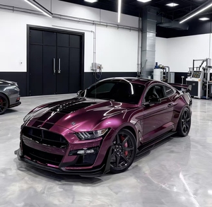 Film de Vinyle Adhésif Premium Brillant Violet Fraise pour Voiture, Moto, Autocollant DIY avec Technologie Air Release, Film de Changement de Couleur pour Véhicule - Product Image 3
