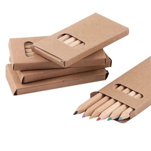 Crayons de couleur miniatures personnalisés avec logo, directement de l'usine, écologiques pour les étudiants et les enfants, pour le dessin et la coloration - Product Image 1