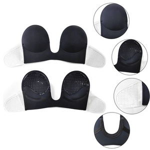 Plunge One Piece Side Tape Sticky Big Size <span class=keywords><strong>Invisible</strong></span> Strapless Push up Silicone Glue Backless <span class=keywords><strong>Sujetador</strong></span> autoadhesivo - Product Image 1