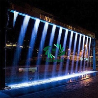 Nouveau design graphique rideau d'eau numérique