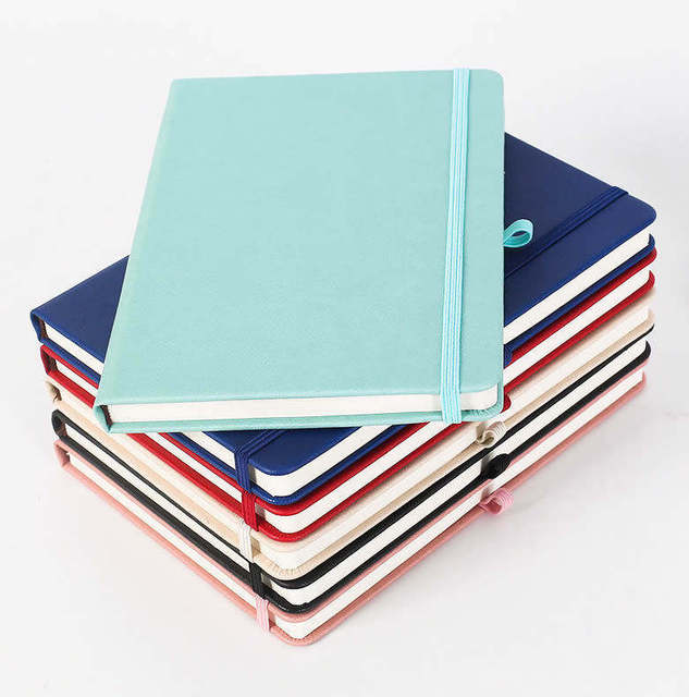 IDEA GIFT Custom 2023 Luxury Refillable Stationery Diary Notebook Gift Business Pu Leather A5 Journal Paper Cover With Bandage