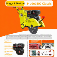 Machine à découper l'asphalte et le béton à essence, modèle 500, moteur Briggs & Stratton, vente directe d'usine
