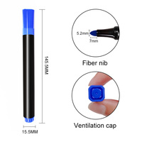 KHY Pointe Fine Non-Toxique Rechargeable Brosse Plate Pointe Porte-clés Ensemble Pointe Mince En Plastique Métal Paintball Ball & Golf Marker Pen