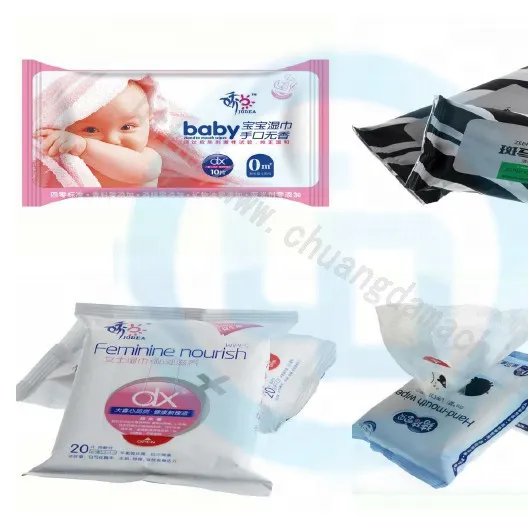 Machine à lingettes humide automatique pour bébé, pour la fabrication de serviettes hygiéniques