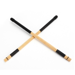 1 par de <span class=keywords><strong>baquetas</strong></span> de bambú, varillas para batería de jazz, accesorios para instrumentos de percusión, color negro - Product Image 4